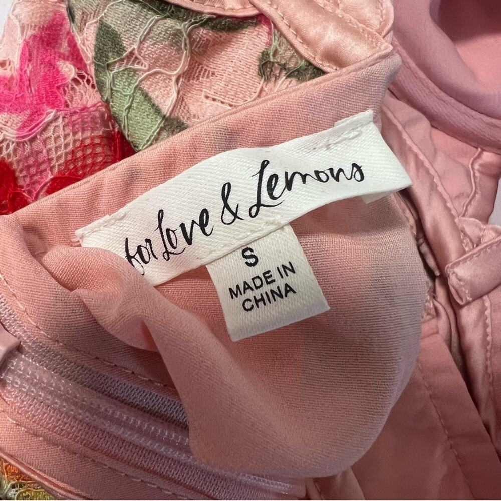 For Love & Lemons Floral Lace Dascha Bustier Mini Dress Sz S - Picture 6 of 7